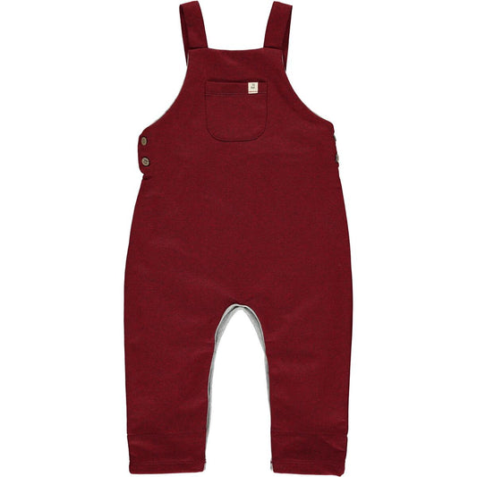 Jersey Overalls - Burgundy Red