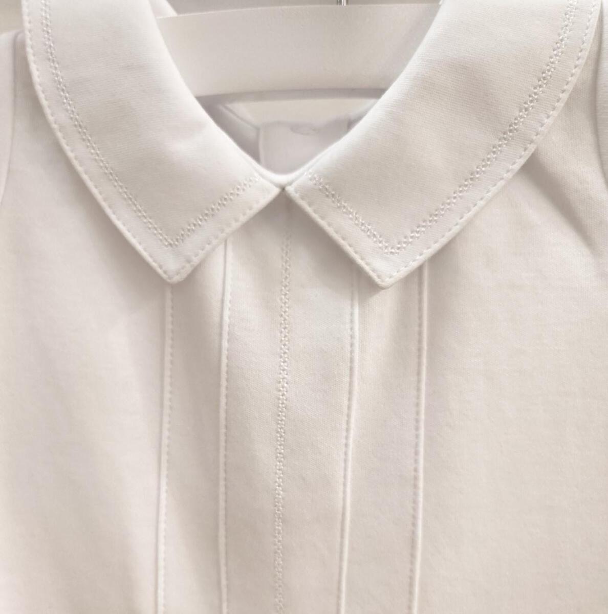 Joseph Embroidered Bodysuit Short Sleeve - White