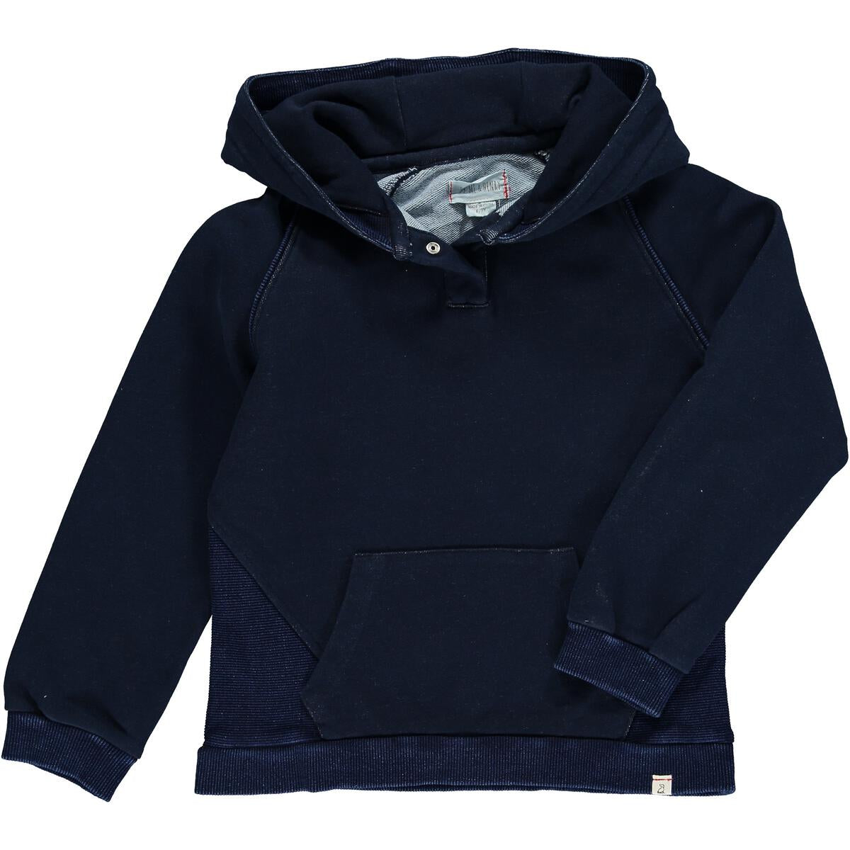 Vintage Wash Pullover Hoodie - Navy