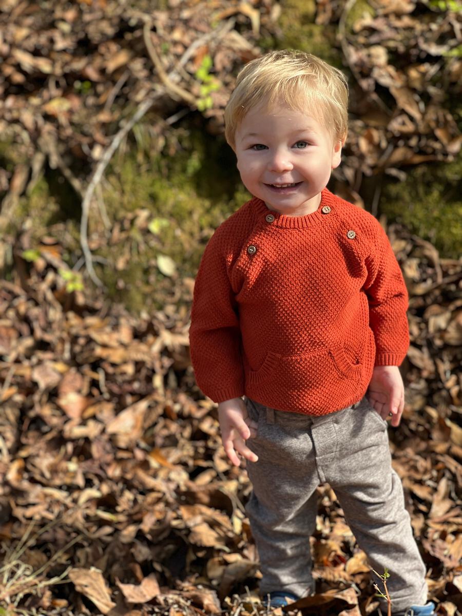 Morrison Baby Sweater - Rust