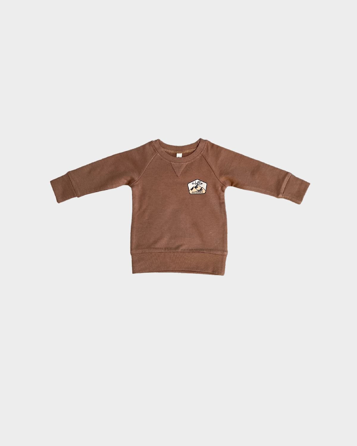 Raglan Sweatshirt | Hello Outdoors/Caramel