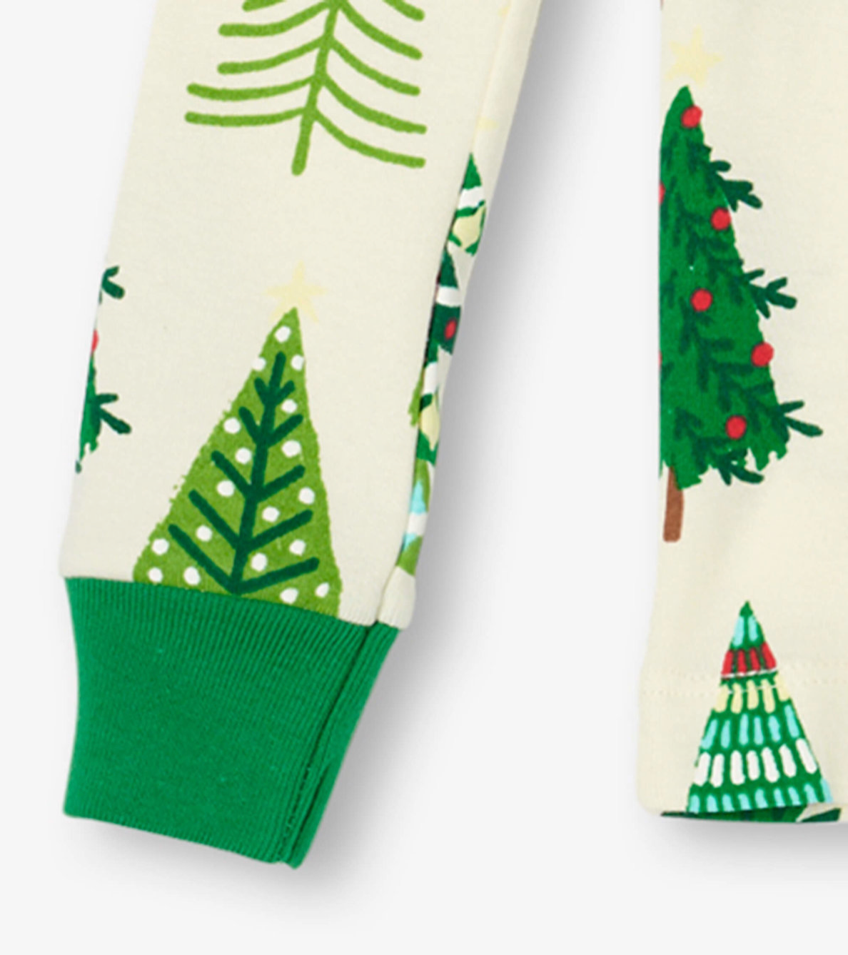 Christmas Trees Glow-In-The-Dark Kids Pajama Set