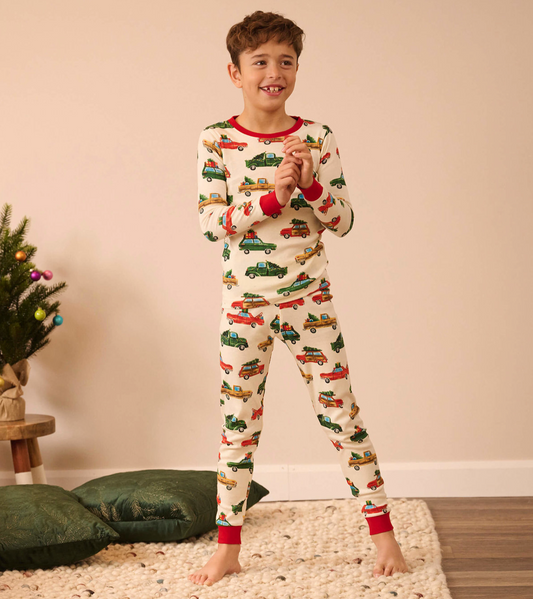 Christmas Cars Kids Organic Cotton Pajama Set