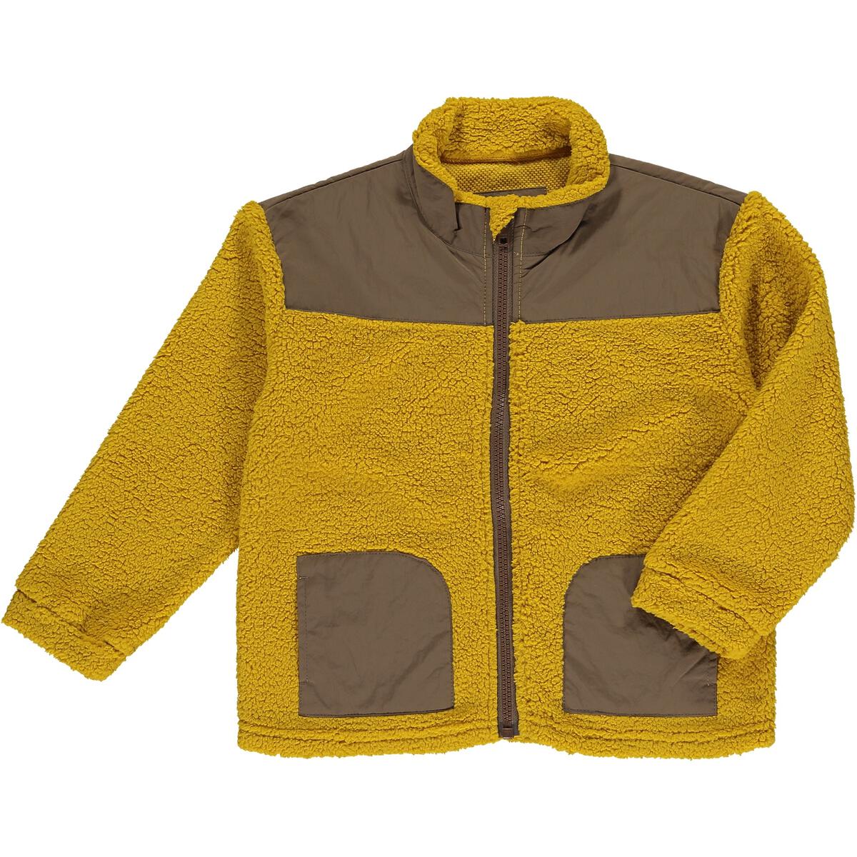 Sherpa Jacket - Gold/Brown