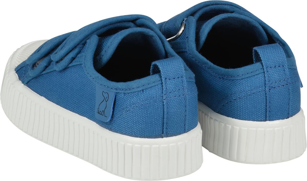 Double Velcro Canvas Shoe - Blue