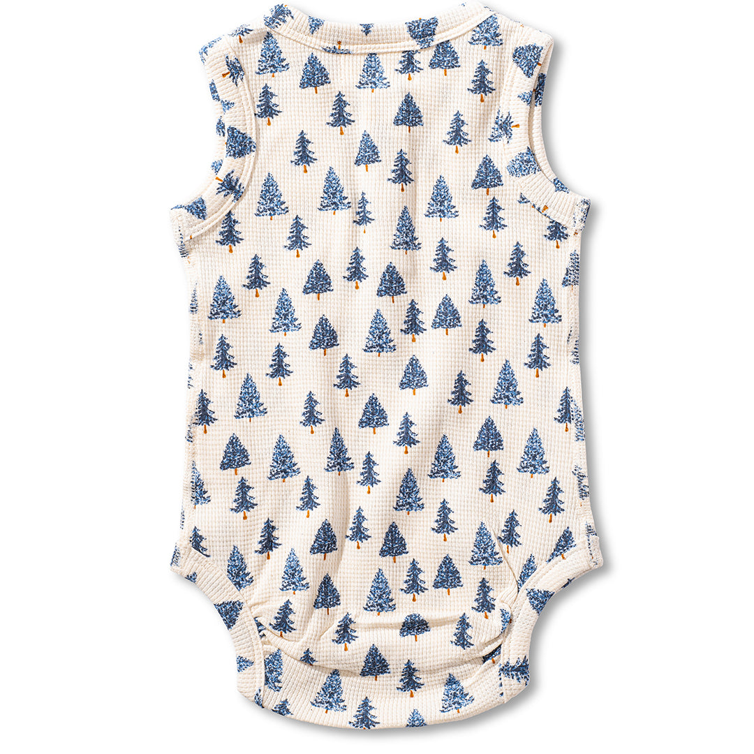 Pine Tree Waffle Tank Bodysuit