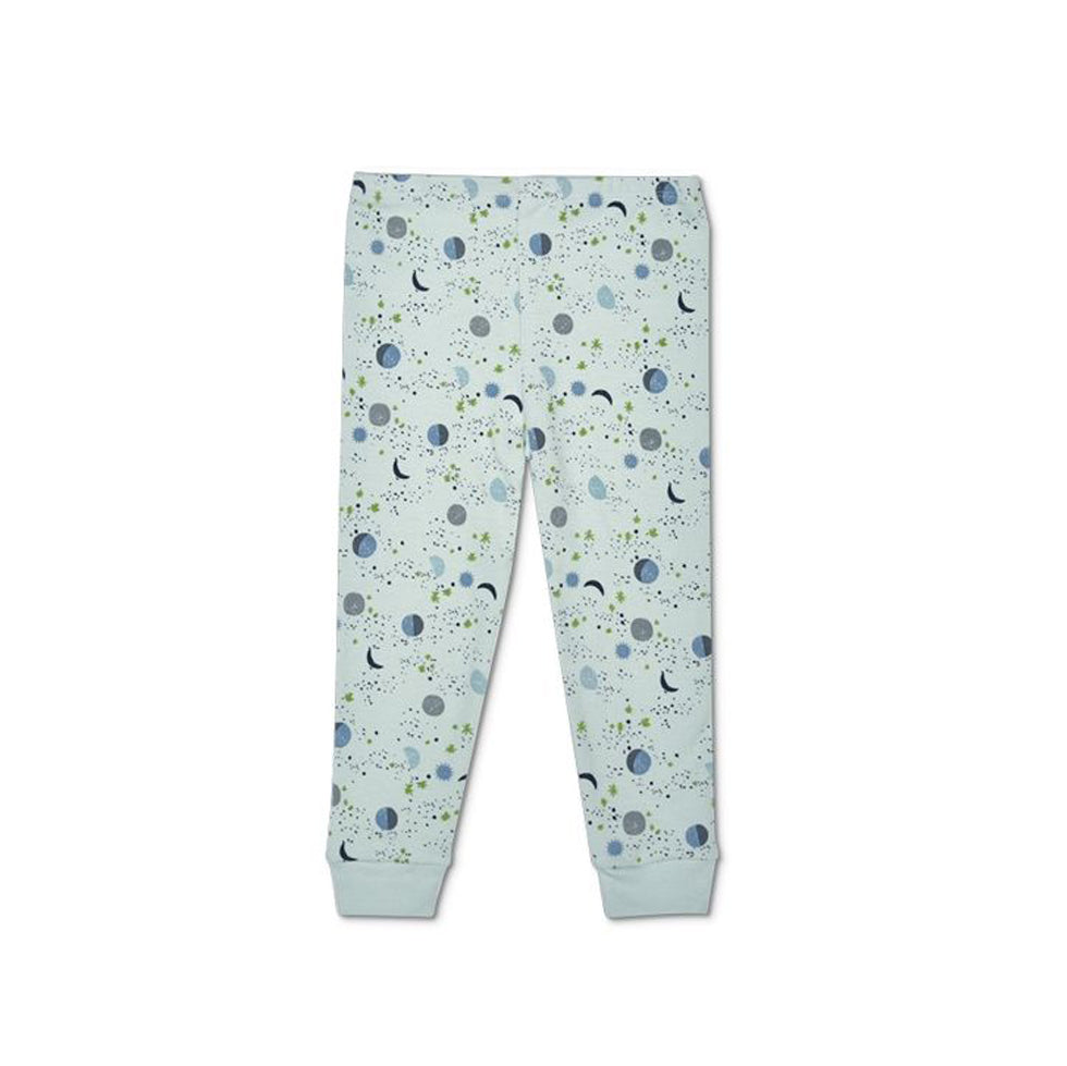 Moon & Stars Organic Cotton Pajama - Mint